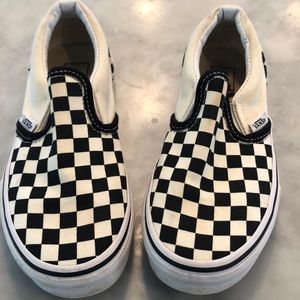 Kids Vans B/W Checkered
